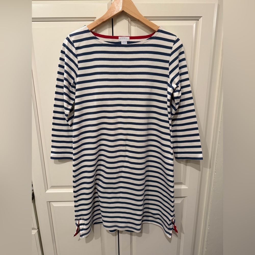 LAKE Pajamas Breton stripe dress